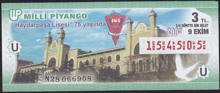 2009 9 Ekim Çeyrek Bilet - U Serisi