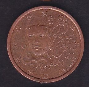 Avrupa 5 Euro Cent 2000 Fransa