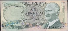 6.Emisyon 2.Tertip 10 Lira L34 125970 Çilaltı Çil