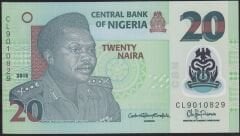 Nijerya 20 Naira 2015 Çilaltı Polimer