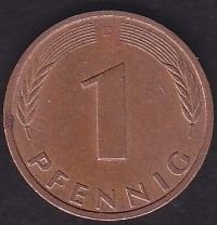 Almanya 1 Pfennig 1991 D