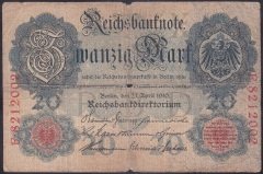 ALMANYA 20 MARK 1910 İYİ