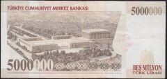 7.Emisyon 5 000 000 Lira E75 358187 Çok Temiz+