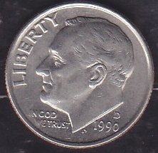 Amerika 1 Dime 1990 D