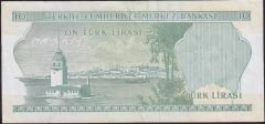 6.Emisyon 2.Tertip 10 Lira L33 128685 Çok Temiz+