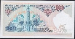 7.EMİSYON 2.TERTİP 500 LİRA D82 665777 ÇİL