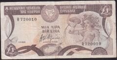 Kıbrıs 1 Lira 1984 Haliyle