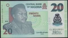 Nijerya 20 Naira 2015 Çilaltı Polimer