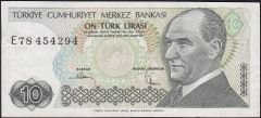 7.Emisyon 2.Tertip 10 Lira E78 454294 Çok Temiz+