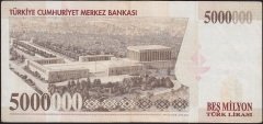 7.Emisyon 5 000 000 Lira K60 215254 Çok Temiz