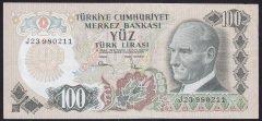 6.EMİSYON 3.TERTİP 100 LİRA J23 980211 ÇÇT +