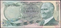 6.Emisyon 2.Tertip 10 Lira L29 139111 Çilaltı Çil