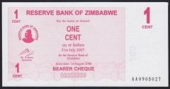 ZİMBABWE 1 CENT 2006 ÇİLALTI ÇİL