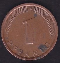 Almanya 1 Pfennig 1991 A