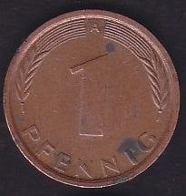 Almanya 1 Pfennig 1991 A