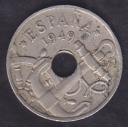 İSPANYA 50 CENTİMOS 1949