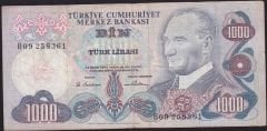 6.Emisyon 1.Tertip 1000 Lira B09 258361 Temiz