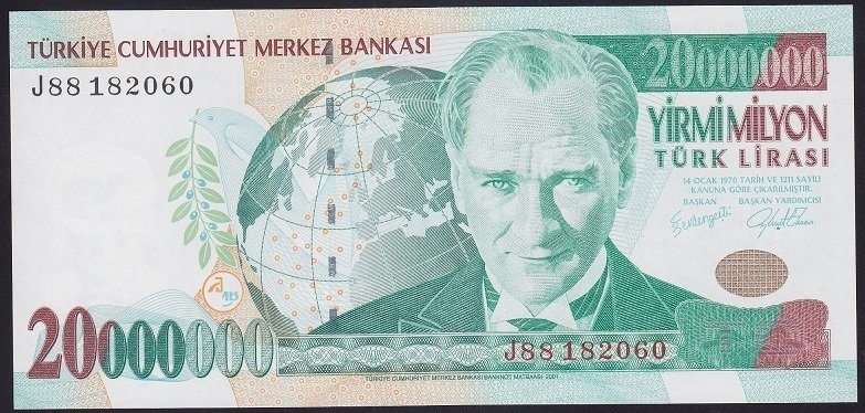7.EMİSYON 20 000 000 LİRA J88 182060 ÇİLALTI ÇİL