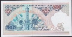 7.EMİSYON 2.TERTİP 500 LİRA E06 845706 ÇİL