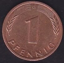 Almanya 1 Pfennig 1991 G