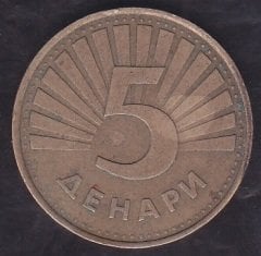 MAKEDONYA 5 DİNAR 2006