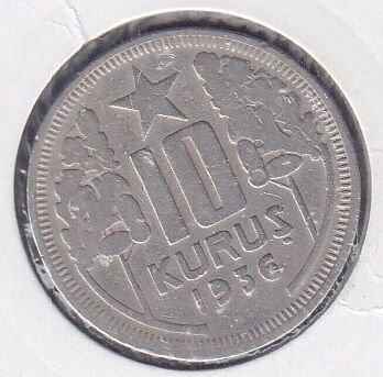 1936 Yılı 10 Kuruş