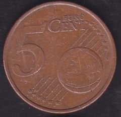 Avrupa 5 Euro Cent 2001 Fransa