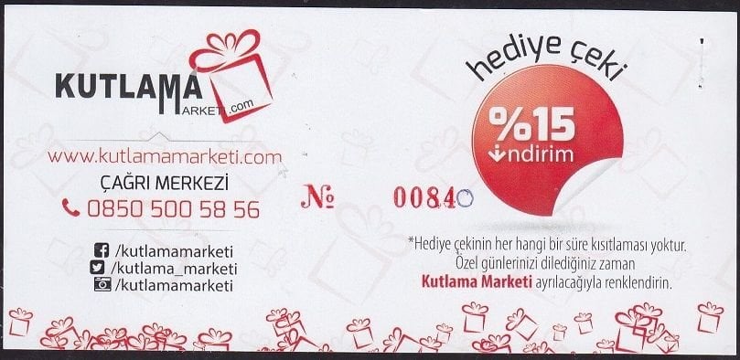 Kutlama Marketi İndirim Kuponu