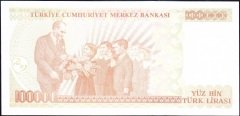7.Emisyon 3.Tertip 100000 Lira H07 806120 Çil