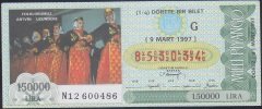 1997 9 MART ÇEYREK BİLET - G SERİSİ