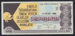 1985 9 OCAK ÇEYREK BİLET N SERİSİ