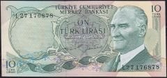 6.Emisyon 2.Tertip 10 Lira L27 176878 Çilaltı Çil