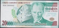 7.EMİSYON 20 000 000 LİRA A56 289 982 ÇİL BLOK RADAR