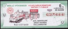 2019 29 Kasım Çeyrek Bilet - U Serisi