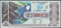 1981 9 Mart Çeyrek Bilet - N Serisi