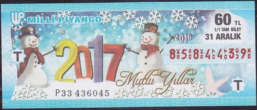 2016 31 Aralık Tam Bilet - T Serisi