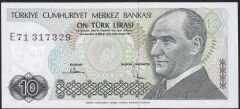 7.Emisyon 2.Tertip 10 Lira E71 317329 Çilaltı