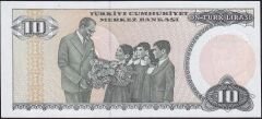 7.Emisyon 2.Tertip 10 Lira E71 317329 Çilaltı