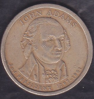 Amerika 1 Dolar 2007 D John Adams Hatıra Para