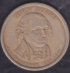 Amerika 1 Dolar 2007 D John Adams Hatıra Para