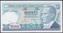 7.EMİSYON 2.TERTİP 500 LİRA E22 552794 ÇİL