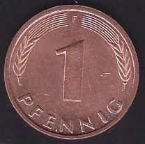 Almanya 1 Pfennig 1992 F