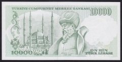 7.EMİSYON 4.TERTİP 10000 LİRA I89 359667 ÇİL(kulakta sayma kırığı var)