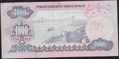 6.Emisyon 1.Tertip 1000 Lira A17 271511 Çok Temiz+