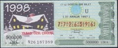 1997 31 ARALIK ÇEYREK BİLET - U SERİSİ