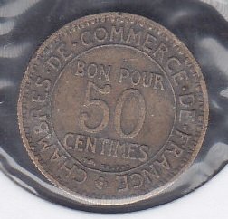 FRANSA 50 CENTİMES 1924