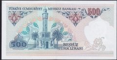 7.EMİSYON 2.TERTİP 500 LİRA E26 819720 ÇİL