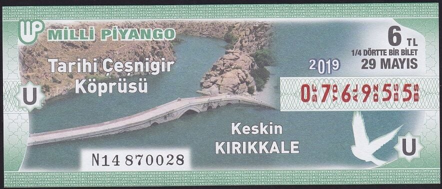 2019 29 Mayıs Çeyrek Bilet - U Serisi