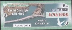 2019 29 Mayıs Çeyrek Bilet - U Serisi