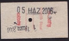 TCDD Ceyhan-Mersin Tren Bileti 2006